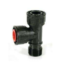 Irrigatie Irritec PP T-stuk 2 x wartel, 1" x bu.dr.1", type 431