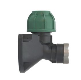 20 mm x 1/2", Muurplaat, klem x 1 x bi.dr., PN10 (OP=OP)