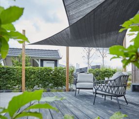 Schaduwdoek ongelijkzijdige driehoek | 4 x 5 x 6,4 m