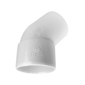 PVC Lijmbocht 40 mm, 45°,M/S, wit