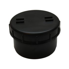 PP eindstop met schroefdeksel diam. 110 mm