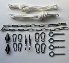 Bevestigingsmateriaal voor schaduwdoek